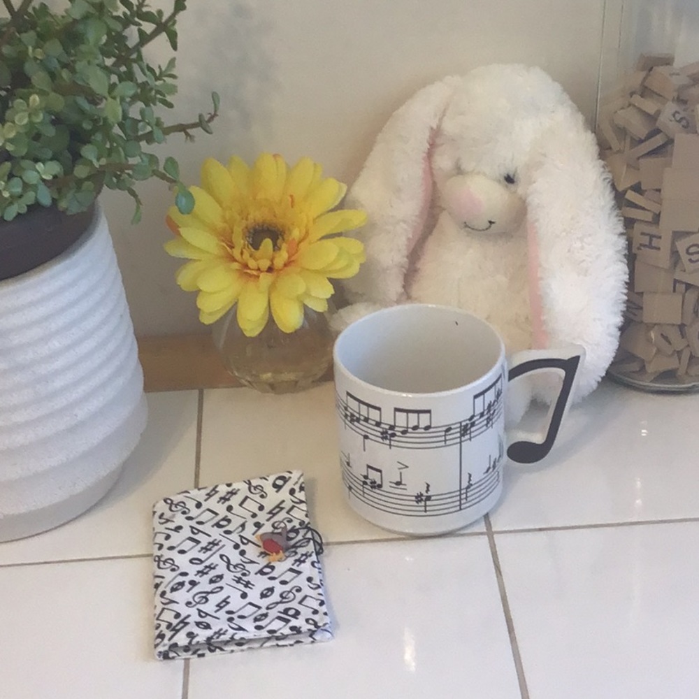 Musical Notes Mug/Tea Bag Wallet